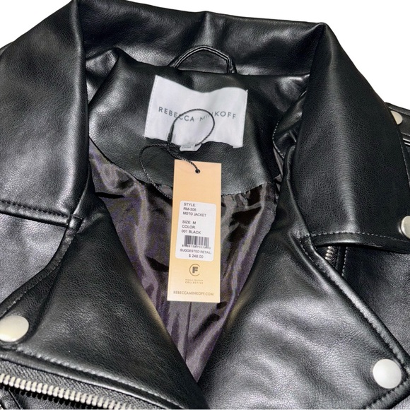 NWT Rebecca Minkoff Leathet Moto Jacket - Picture 3 of 8
